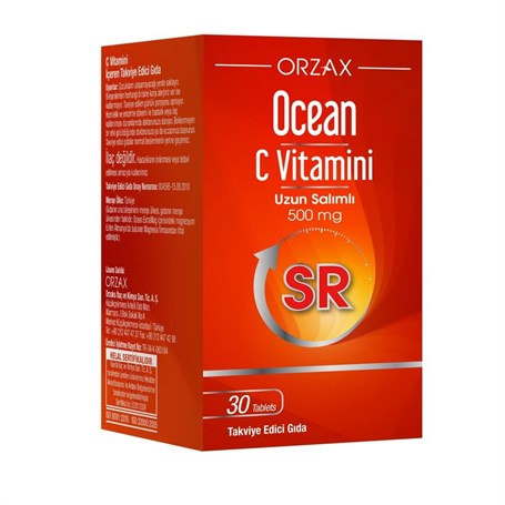 Ocean Vitamin C-SR Uzun Salımlı 30 Tablet