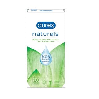 Durex Naturals Doğal Kayganlaştırıcılı İnce Prezervatif