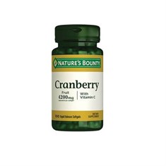 Natures Bounty Cranberry Plus Vitamin C 100 Softjel