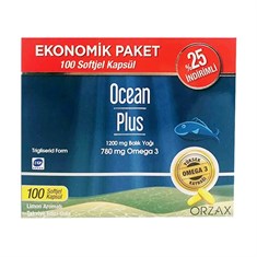 Ocean Plus 1200 mg Balık Yağı 100 Kapsül