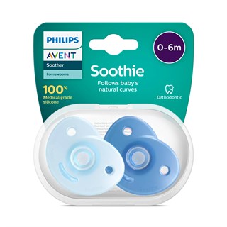 Philips Avent Soothie 0-6m 2'li Mavi Emzik